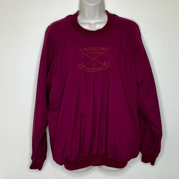 Vintage 80s Sunderland of Scotland Weatherbeater Maroon Rainwear Women XL Golf - Picture 14 of 14